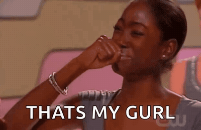 Woman Crying Covering Mouth Saying Thats My Curl GIF