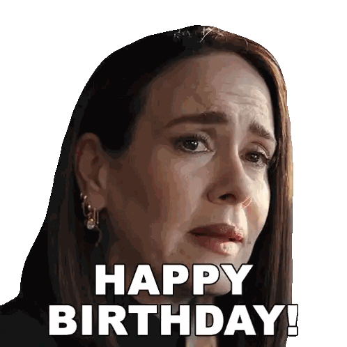 Woman Crying Happy Birthday Sticker
