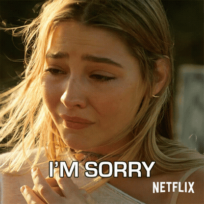 Woman Crying I'm Sorry Netflix GIF