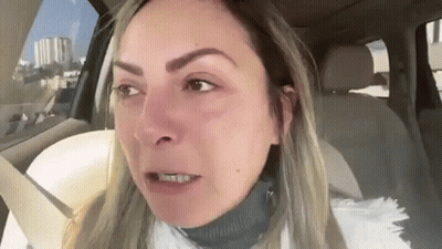Woman Crying In Back Seat Of Car GIF