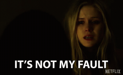 Woman Crying In Dark Room It's Not My Fault GIF