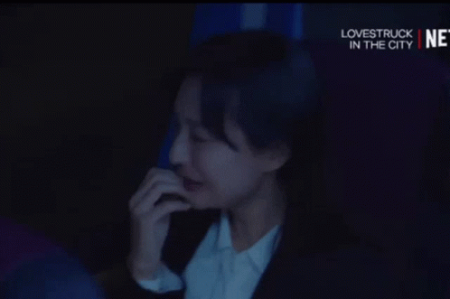 Woman Crying In Dark Room Lovestruck In The City GIF
