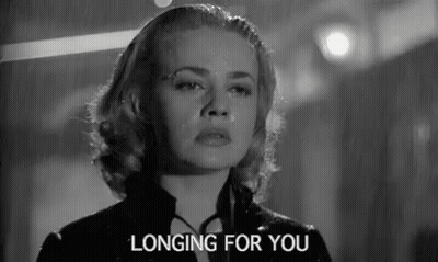 Woman Crying In Rain Black And White Longing For You GIF