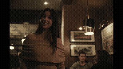Woman Crying In Restaurant GIF