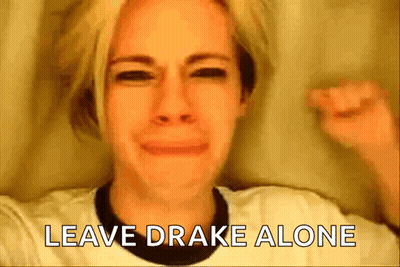 Woman Crying Leave Drake Alone GIF