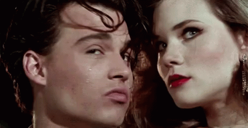 Woman Crying Man Making Funny Face GIF