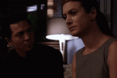 Woman Crying Next To Man GIF