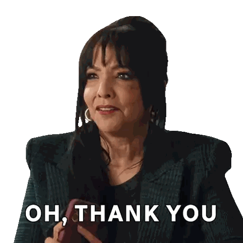 Woman Crying Oh Thank You Sticker
