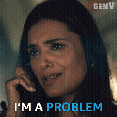 Woman Crying On Cell Phone Saying I'm A Problem GIF