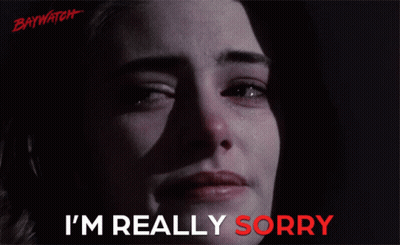 Woman Crying Saying I'm Really Sorry GIF