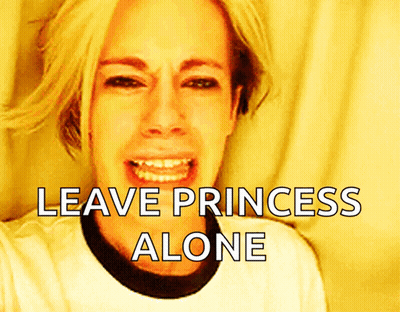 Woman Crying Saying Leave Princess Alone GIF
