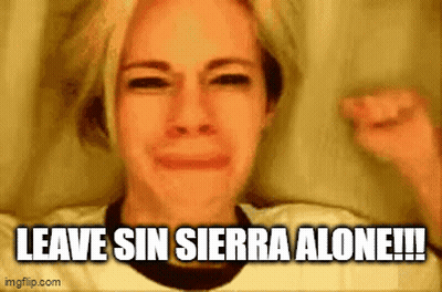 Woman Crying Saying Leave Sin Sierra Alone GIF