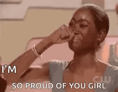 Woman Crying Says I'm So Proud Of You Girl GIF