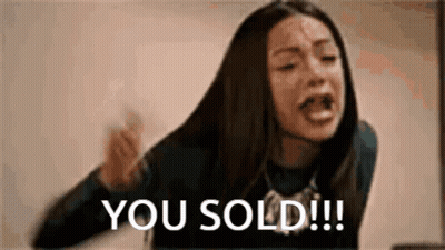 Woman Crying Screaming Fist In Air Saying You Sold GIF