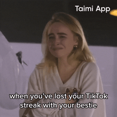Woman Crying When You've Lost Your TikTok Streak With Your Bestie GIF