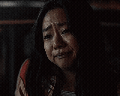 Woman Crying With Eyes Closed And Mouth Open GIF