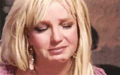 Woman Crying With Eyes Closed GIF
