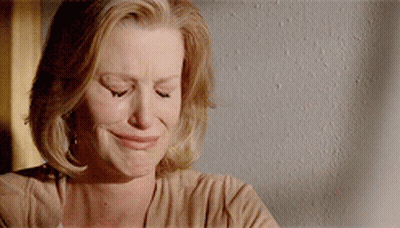Woman Crying With Eyes Closed GIF