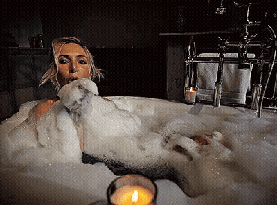 Woman Crying With Eyes Closed GIF
