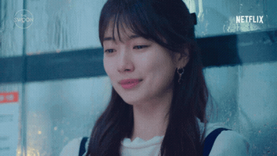 Woman Crying With Netflix Logo GIF