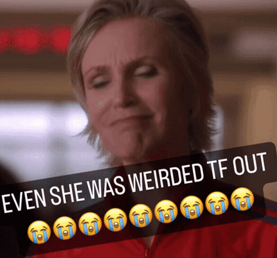 Woman Crying With Surprised Expression GIF