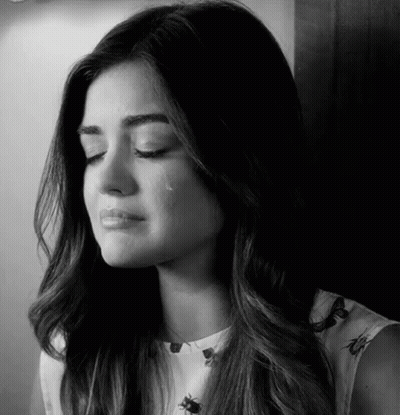 Woman Crying With Tear From Nose GIF