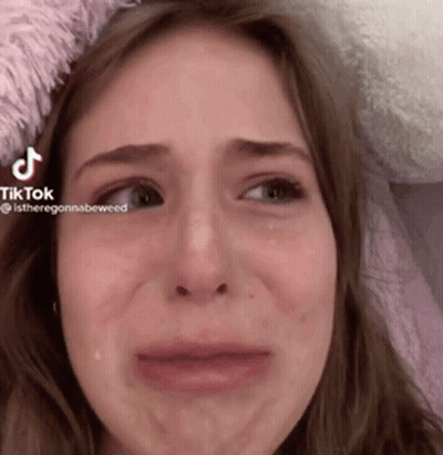Woman Crying With Tears GIF