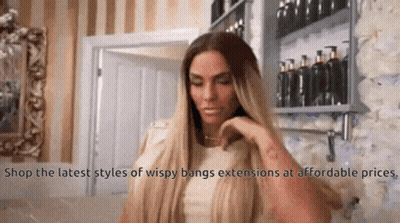 Woman Cutting Hair With Scissors GIF