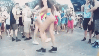Woman Dancing At Music Festival GIF