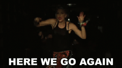Woman Dancing Before Crowd Here We Go Again GIF