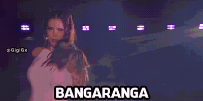 Woman Dancing Before Crowd With Bangaranga GIF