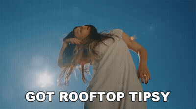 Woman Dancing Got Rooftop Tipsy GIF