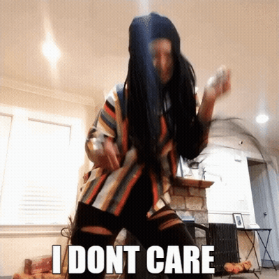 Woman Dancing I Dont Care GIF