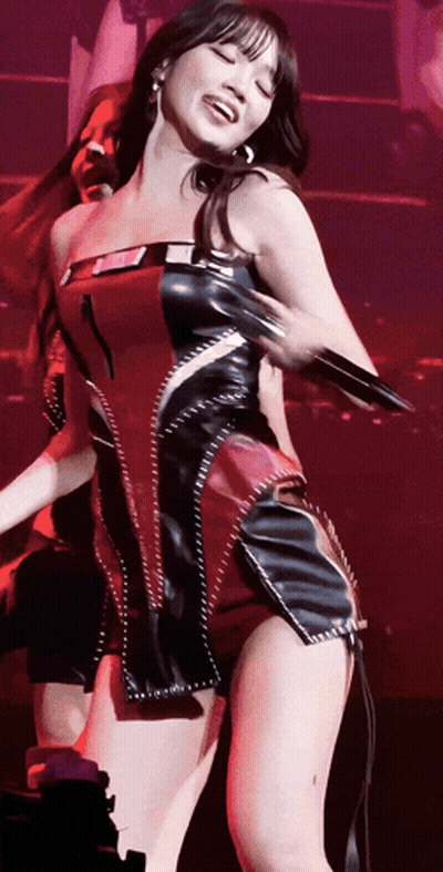Woman Dancing In Black And Red Dress GIF