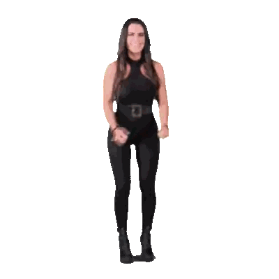 Woman Dancing In Black Jumpsuit Sticker