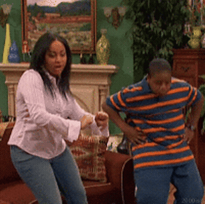 Woman Dancing In Blue Jacket GIF