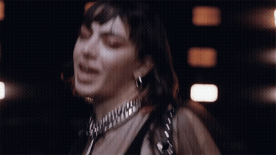 Woman Dancing In Dark Room GIF