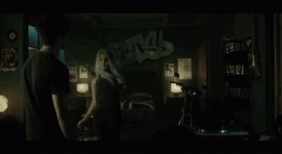 Woman Dancing In Dark Room GIF