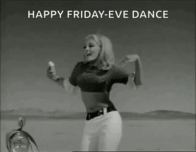 Woman Dancing In Desert Black And White Happy Friday-Eve Dance GIF