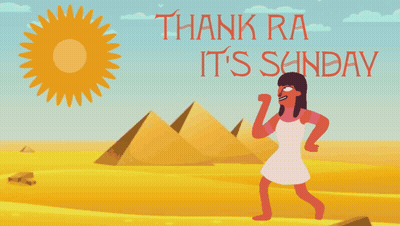 Woman Dancing In Front Of Pyramids Thank Ra It's Sunday GIF