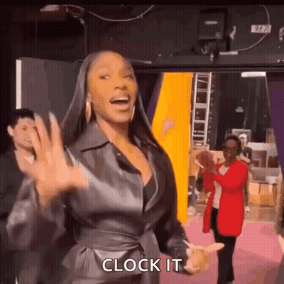 Woman Dancing In Leather Jacket GIF