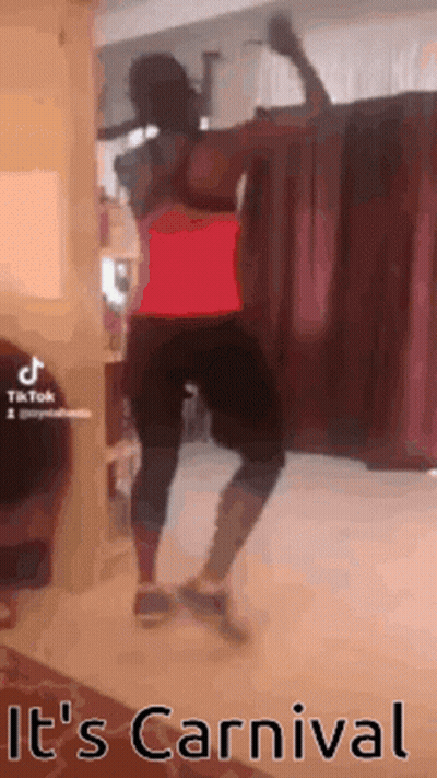 Woman Dancing In Living Room It's Carnival GIF