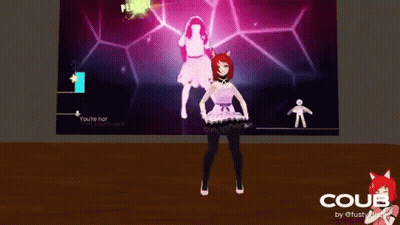Woman Dancing In Video Game GIF