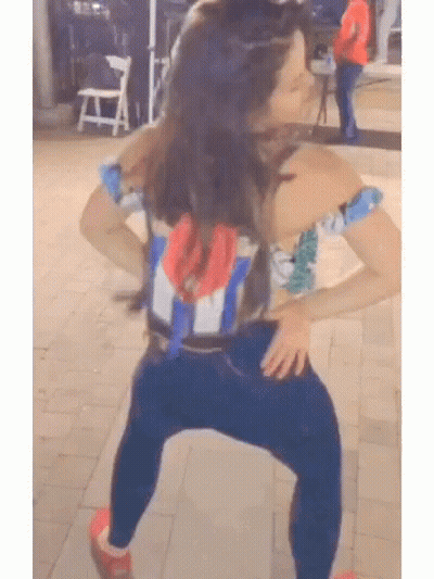 Woman Dancing In Y Shirt GIF