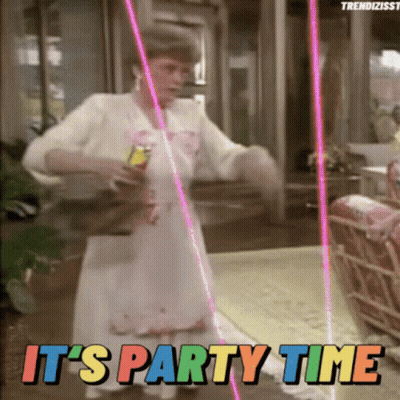 Woman Dancing It's Party Time GIF