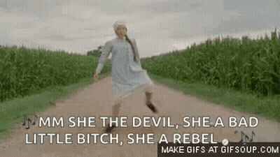 Woman Dancing On Dirt Road GIF