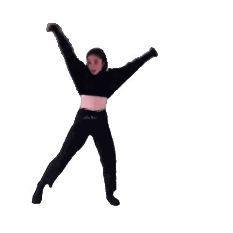 Woman Dancing On One Leg Sticker