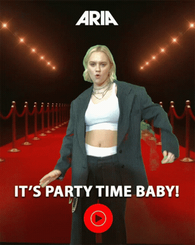 Woman Dancing On Red Carpet Party Time GIF