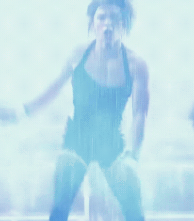 Woman Dancing On Stage In Front Of Crowd GIF