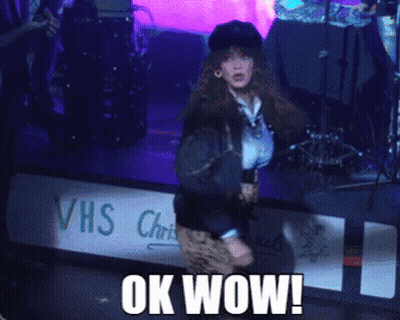 Woman Dancing On Stage Saying Ok Wow GIF